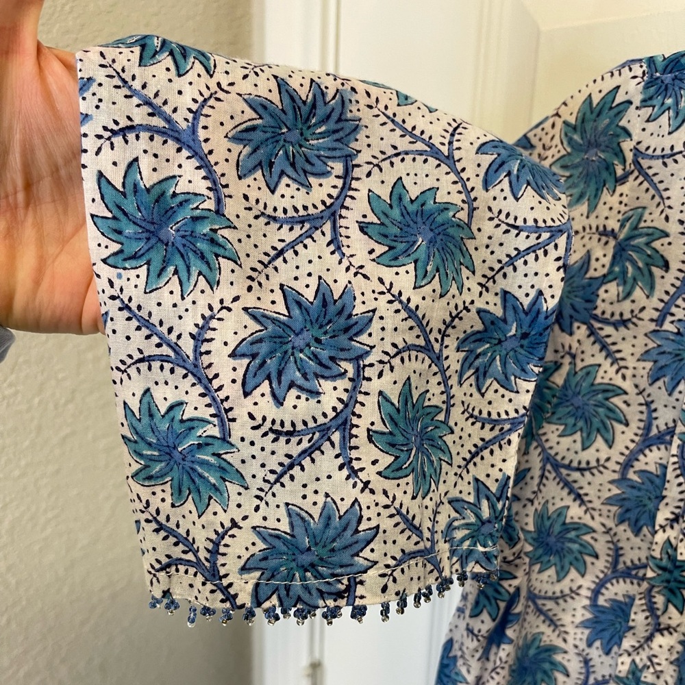 Roberta Roller Rabbit Pattern Beaded Blouse - image 4